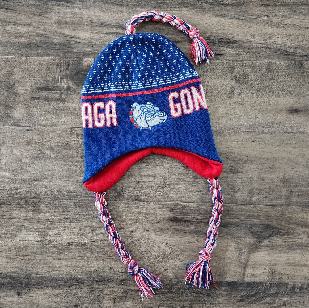 Gonzaga Bulldogs Earflap Beanie Hat Unisex OSFM Multicolored